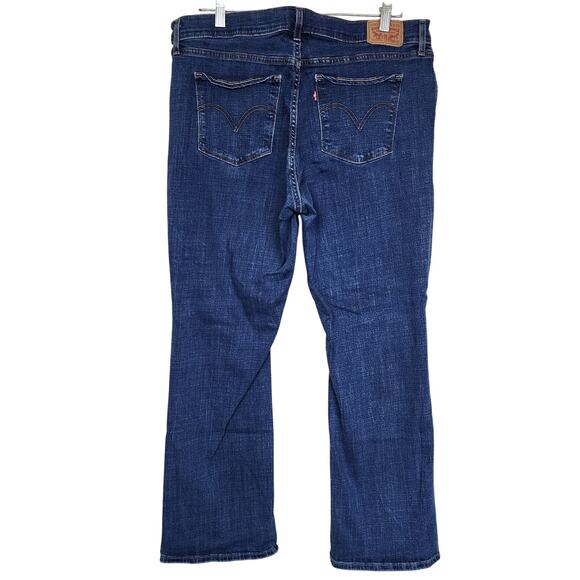 Levi's Dark Wash Size 16 Bootcut Blue Jeans - Picture 2 of 3
